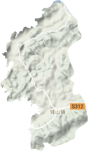 铎山镇地形图
