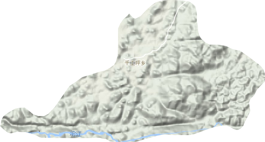 千工坪乡地形图