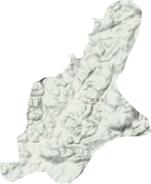 柳薄乡地形图