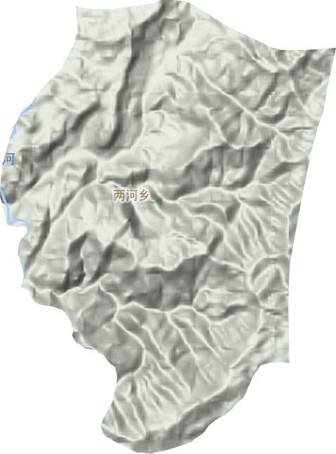 两河乡地形图
