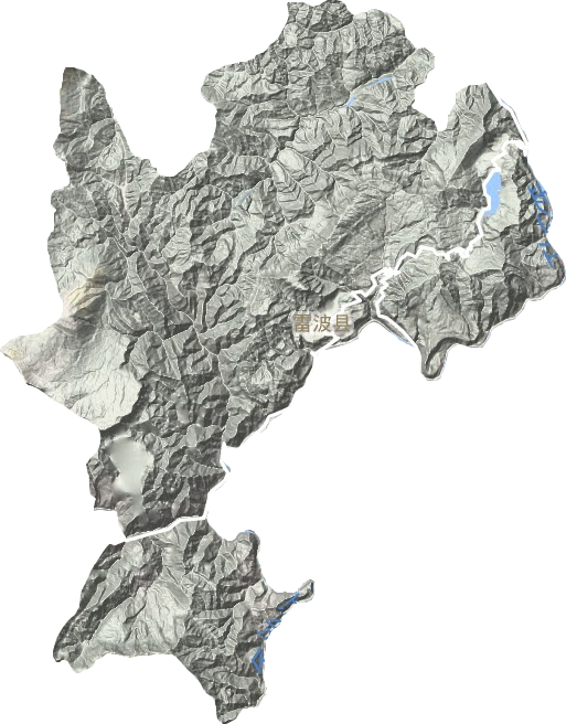 雷波县地形图