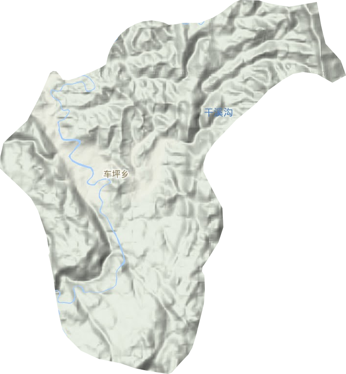 车坪乡地形图
