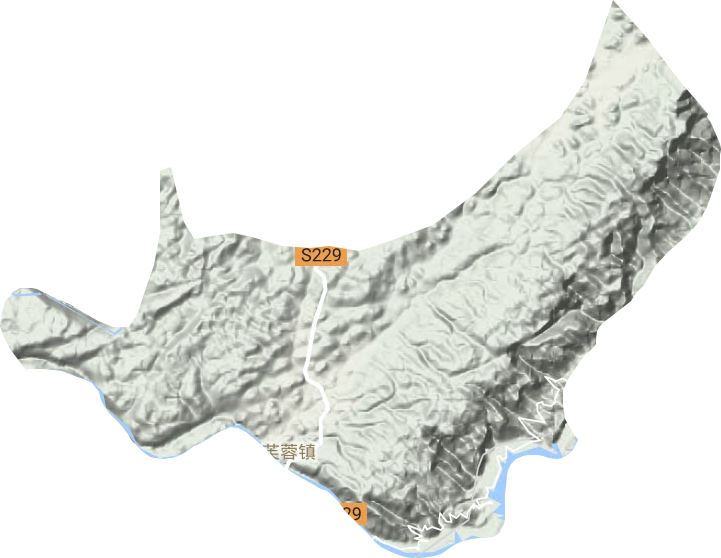 王村镇地形图