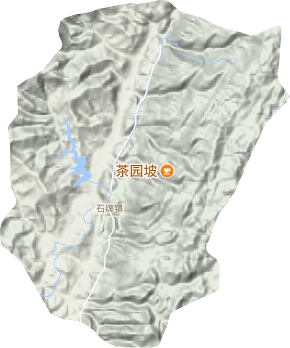 石牌镇地形图