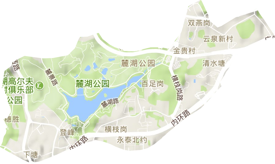 登峰街道地形图
