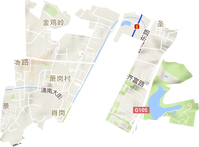 黄石街道地形图