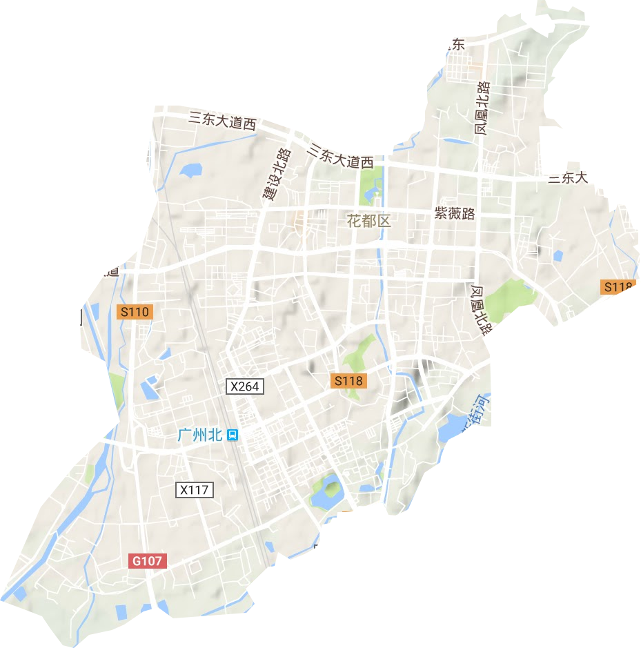 新华街道地形图