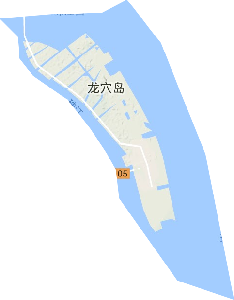 龙穴街道地形图