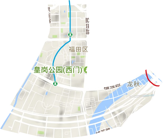 福保街道地形图
