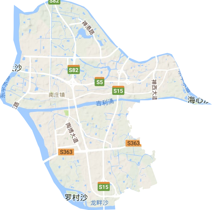 南庄镇地形图