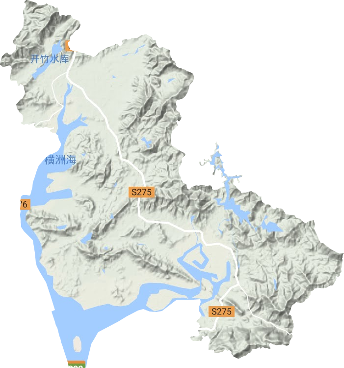 深井镇地形图