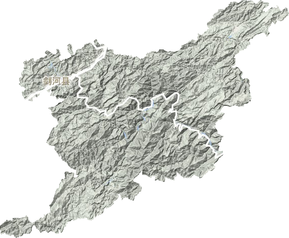 剑河县地形图