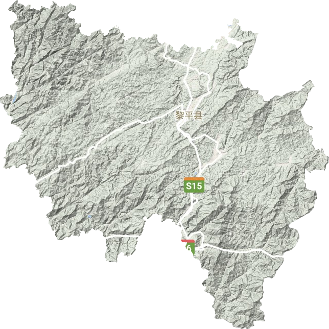 黎平县地形图