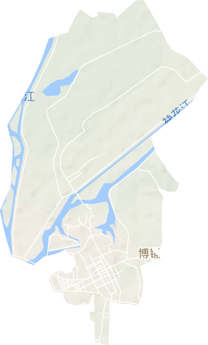 博铺街道地形图