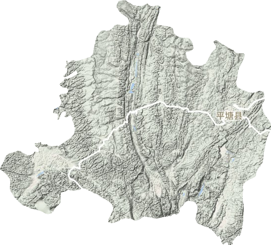 平塘县地形图