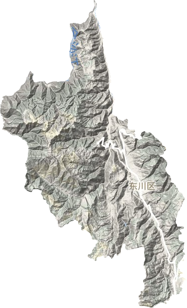 东川区地形图