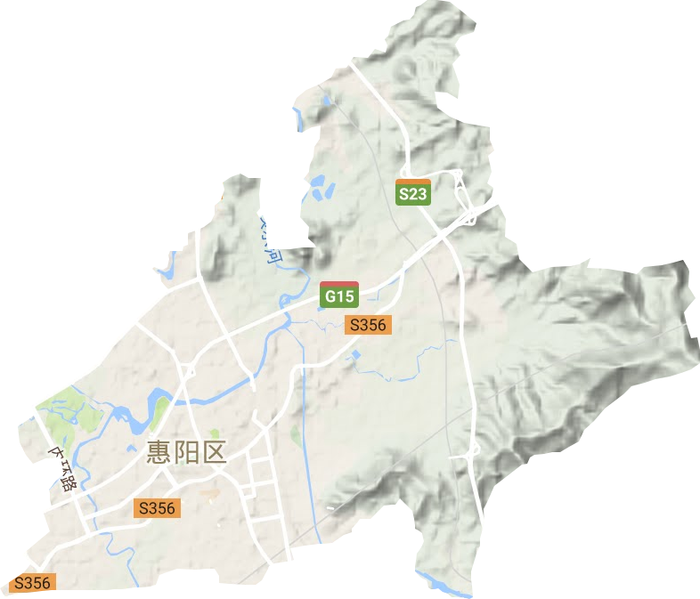 淡水街道地形图