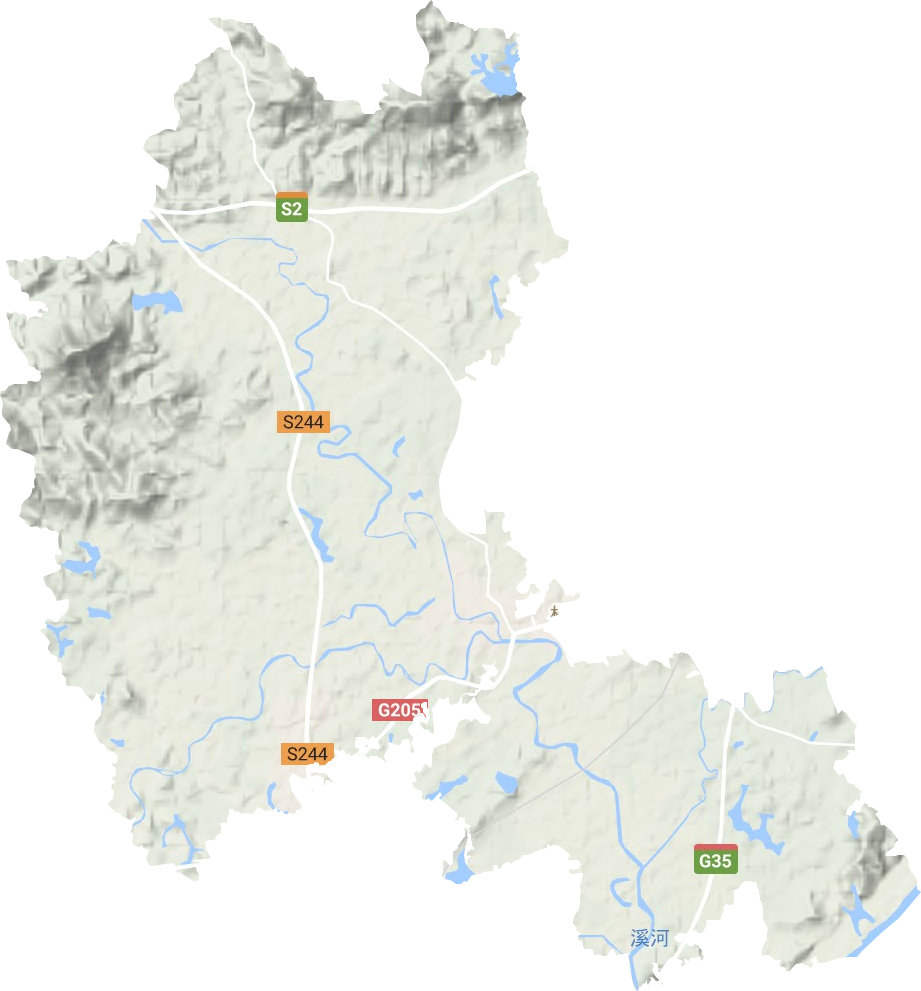 杨村镇地形图