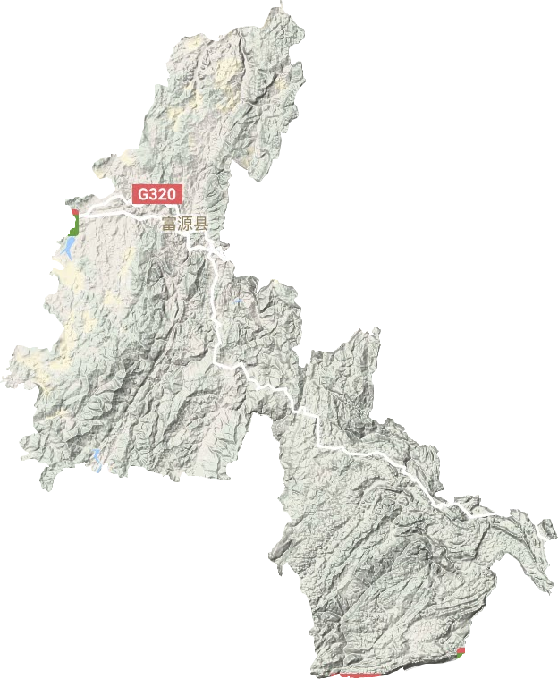富源县地形图
