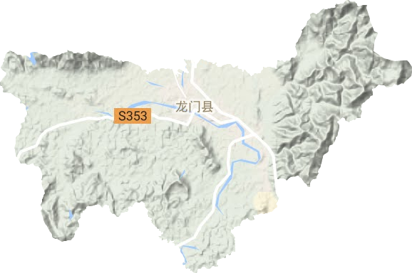 龙城街道地形图