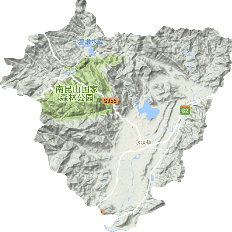永汉镇地形图