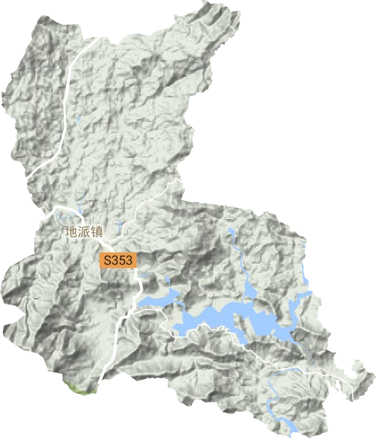 地派镇地形图