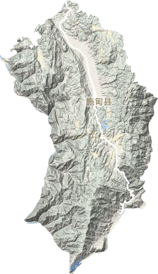 施甸县地形图