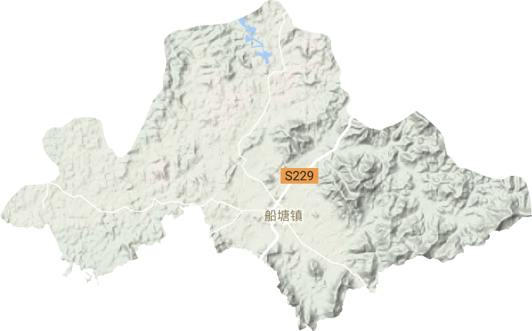 船塘镇地形图