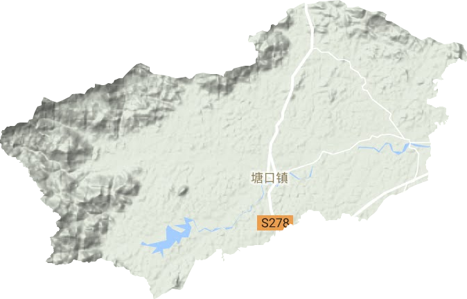 塘口镇地形图