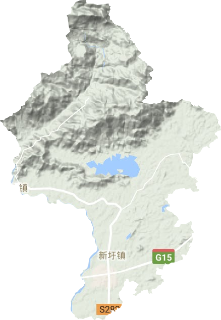 新圩镇地形图