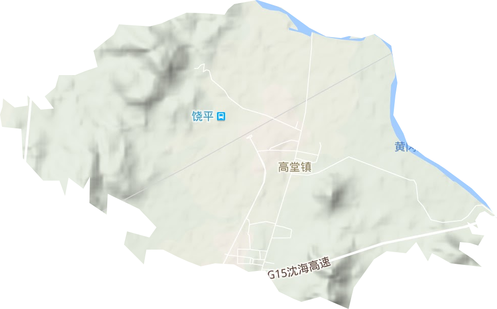 高堂镇地形图