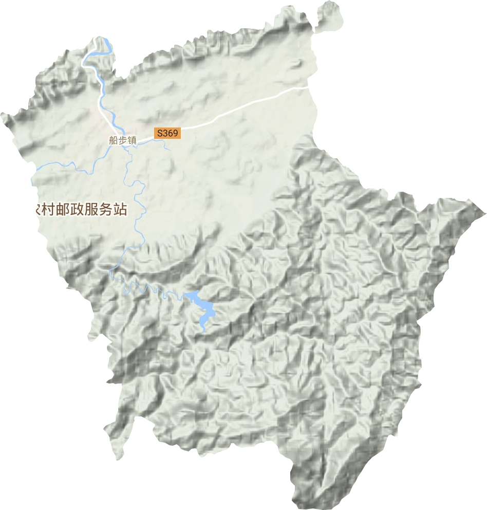 船步镇地形图