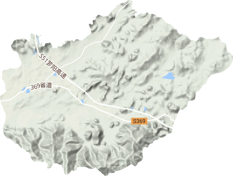 满塘镇地形图