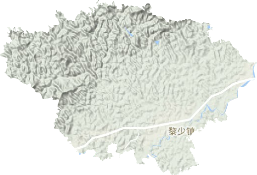 黎少镇地形图