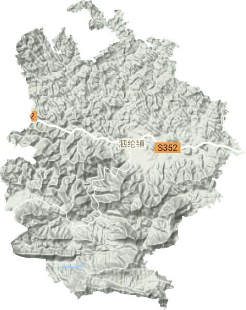 泗纶镇地形图