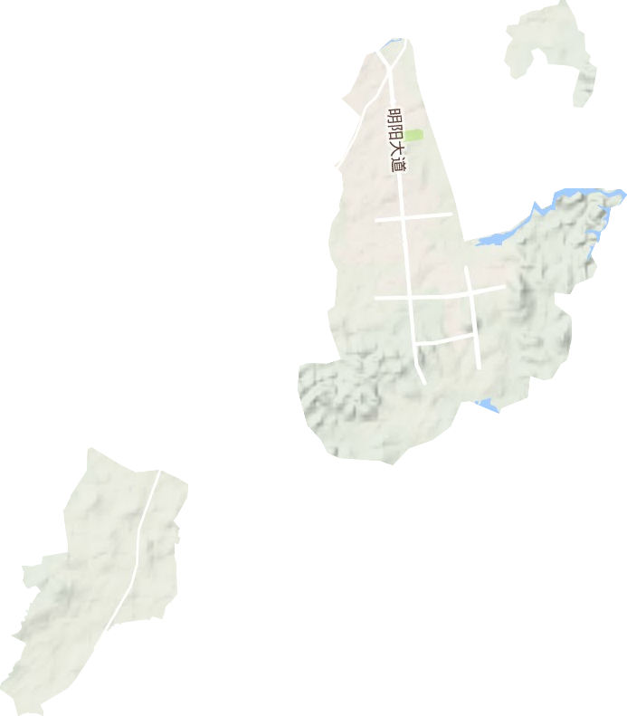 明阳工业园区管委会地形图