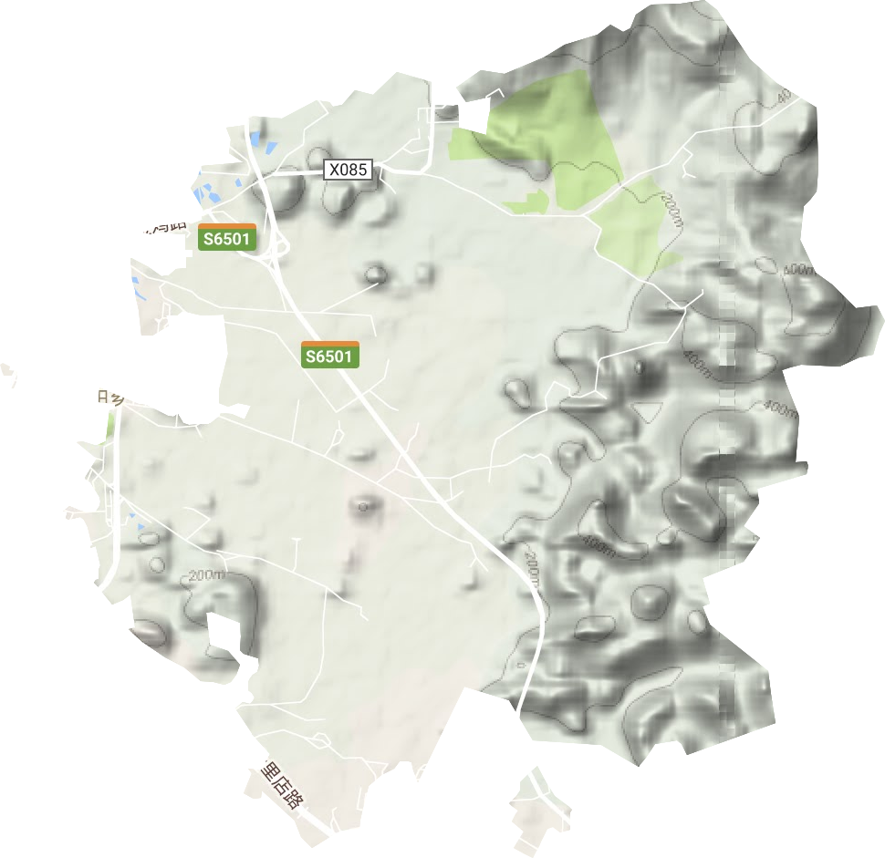朝阳乡地形图
