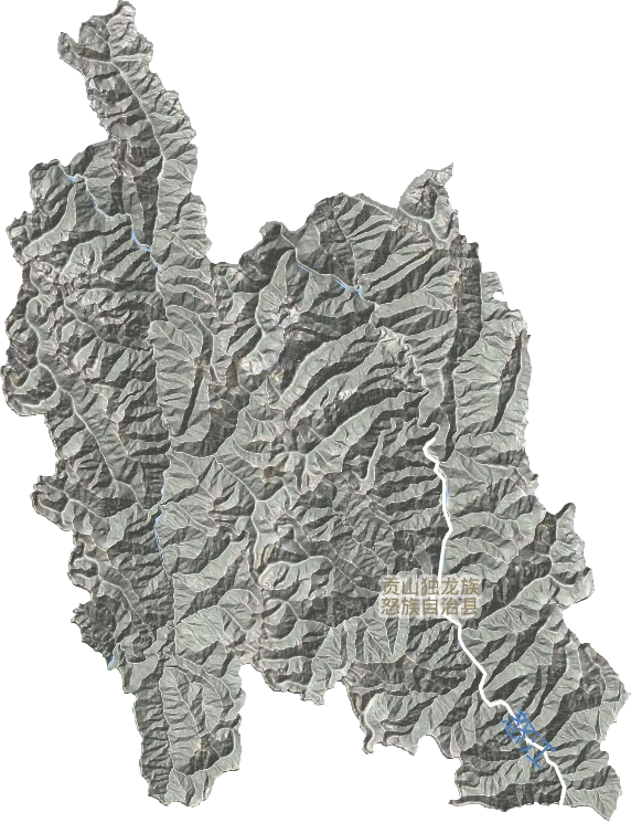 贡山独龙族怒族自治县地形图