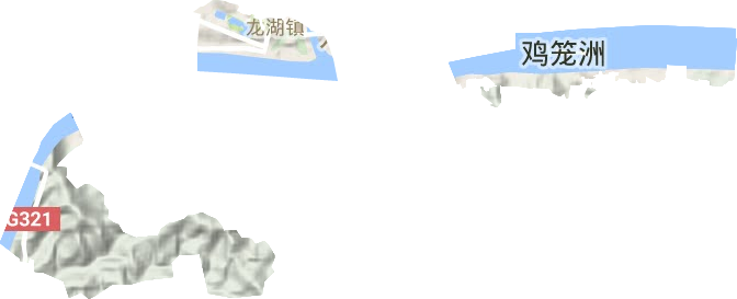 角嘴街道地形图