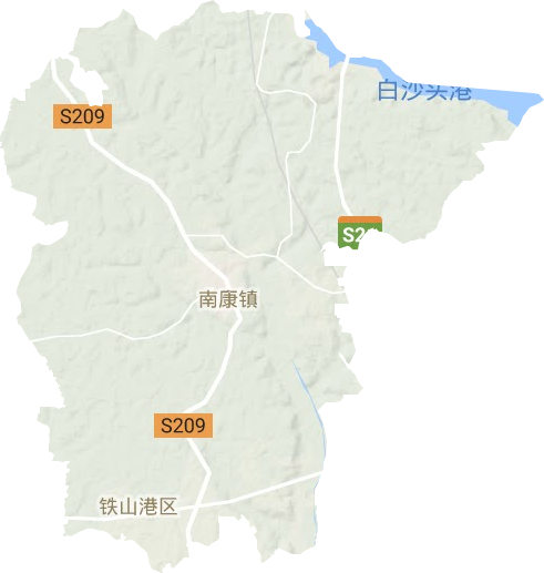 南康镇地形图