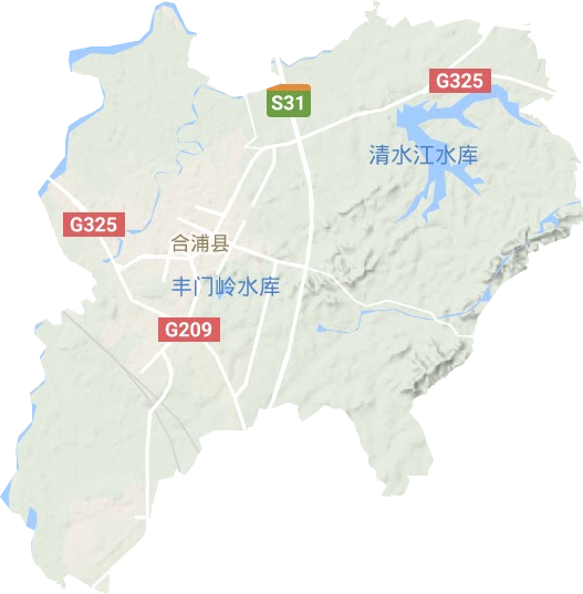 廉州镇地形图