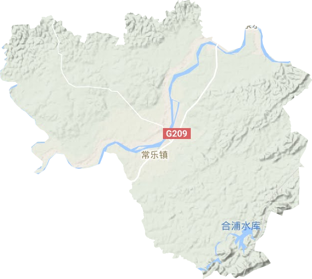 常乐镇地形图