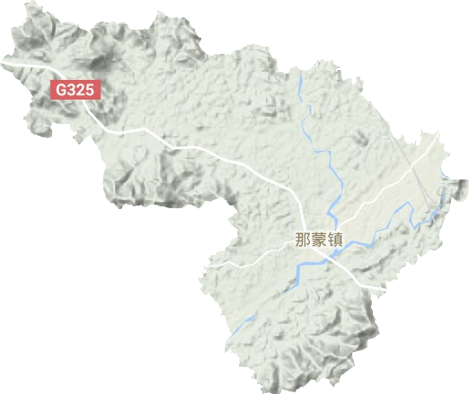 那蒙镇地形图