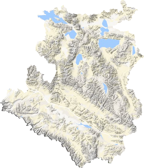仲巴县地形图