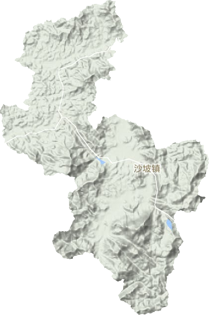 沙坡镇地形图