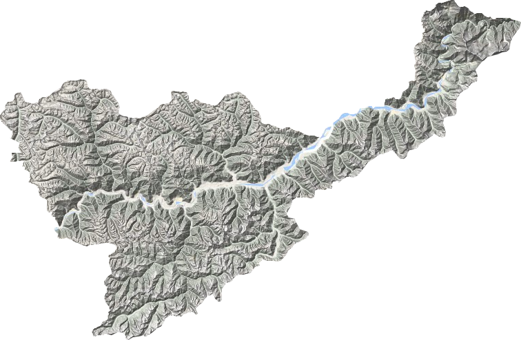 米林县地形图