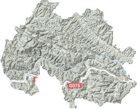 阳圩镇地形图