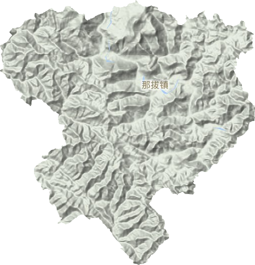 那拔镇地形图
