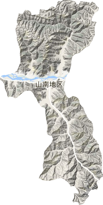 乃东区地形图