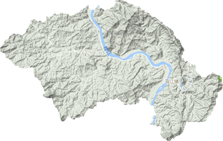 马江镇地形图